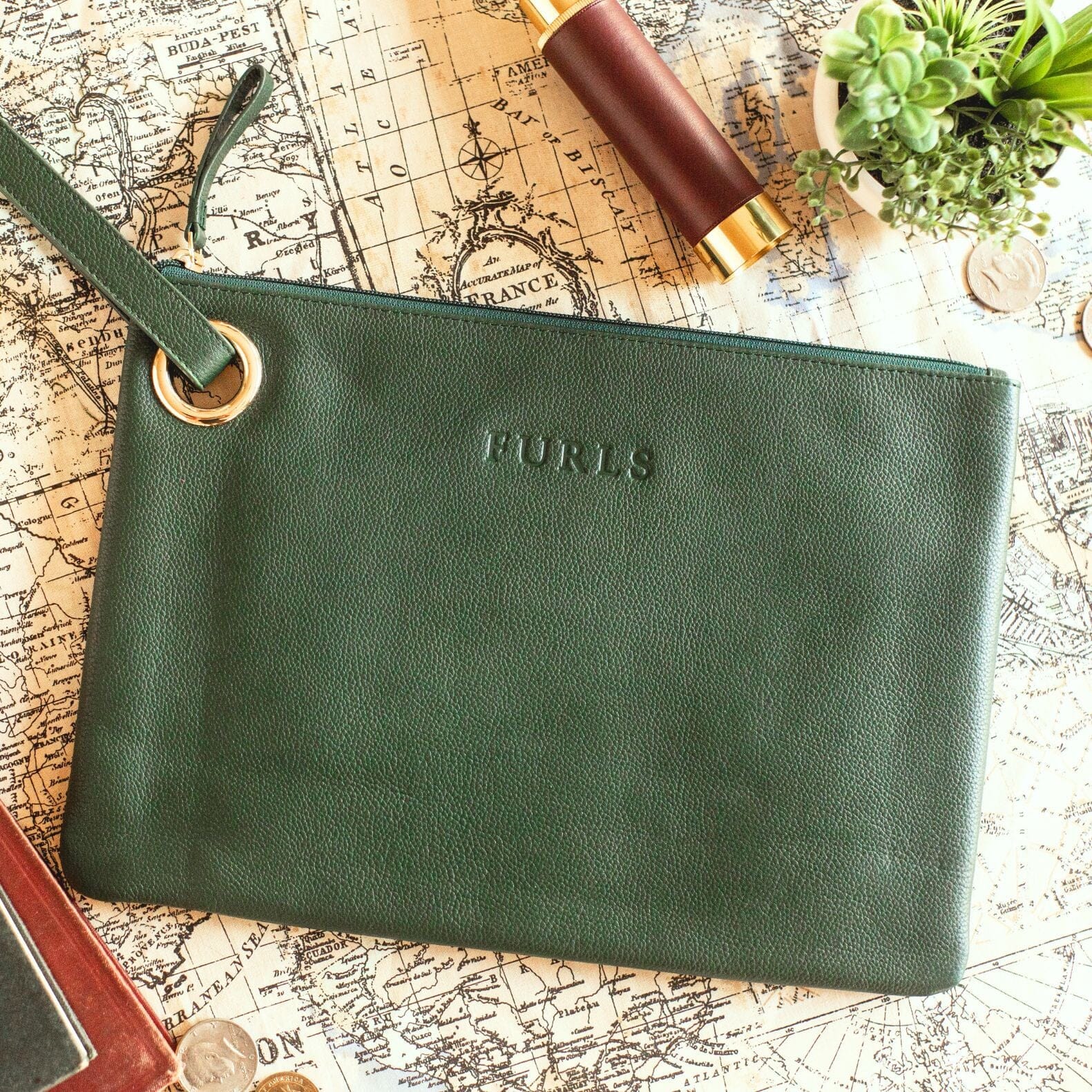 Blair Leather Hook Clutch - Image 8