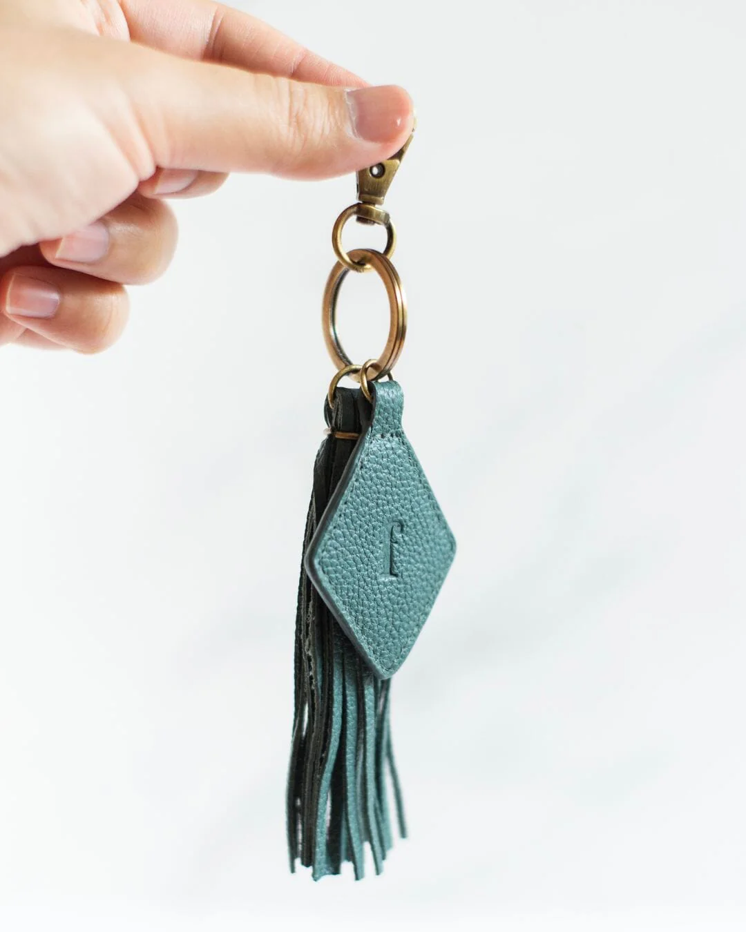 Darcy Leather Tassel Keychain - Image 5