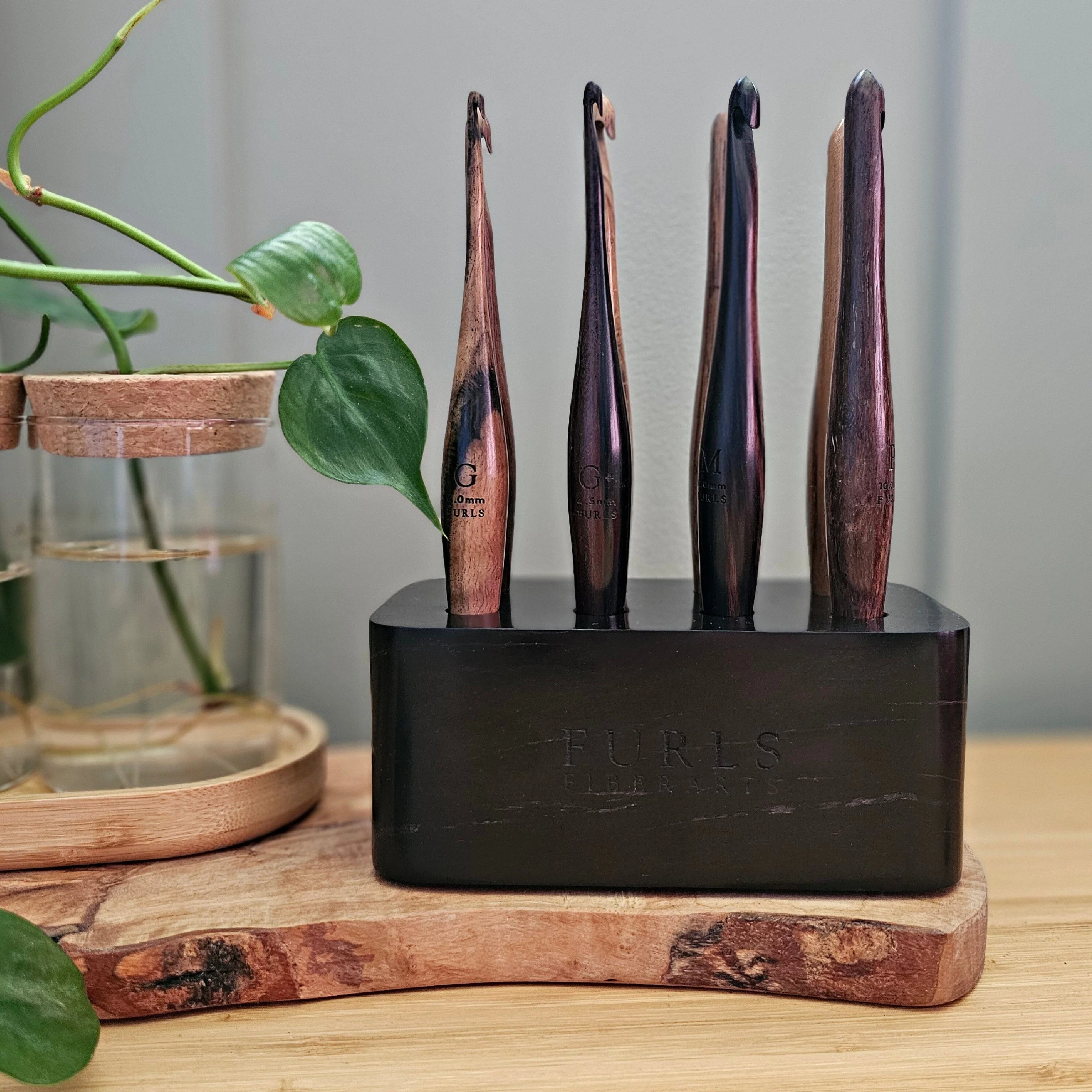 Limited Edition Eight Hook Standing Display in Ebony - Image 3