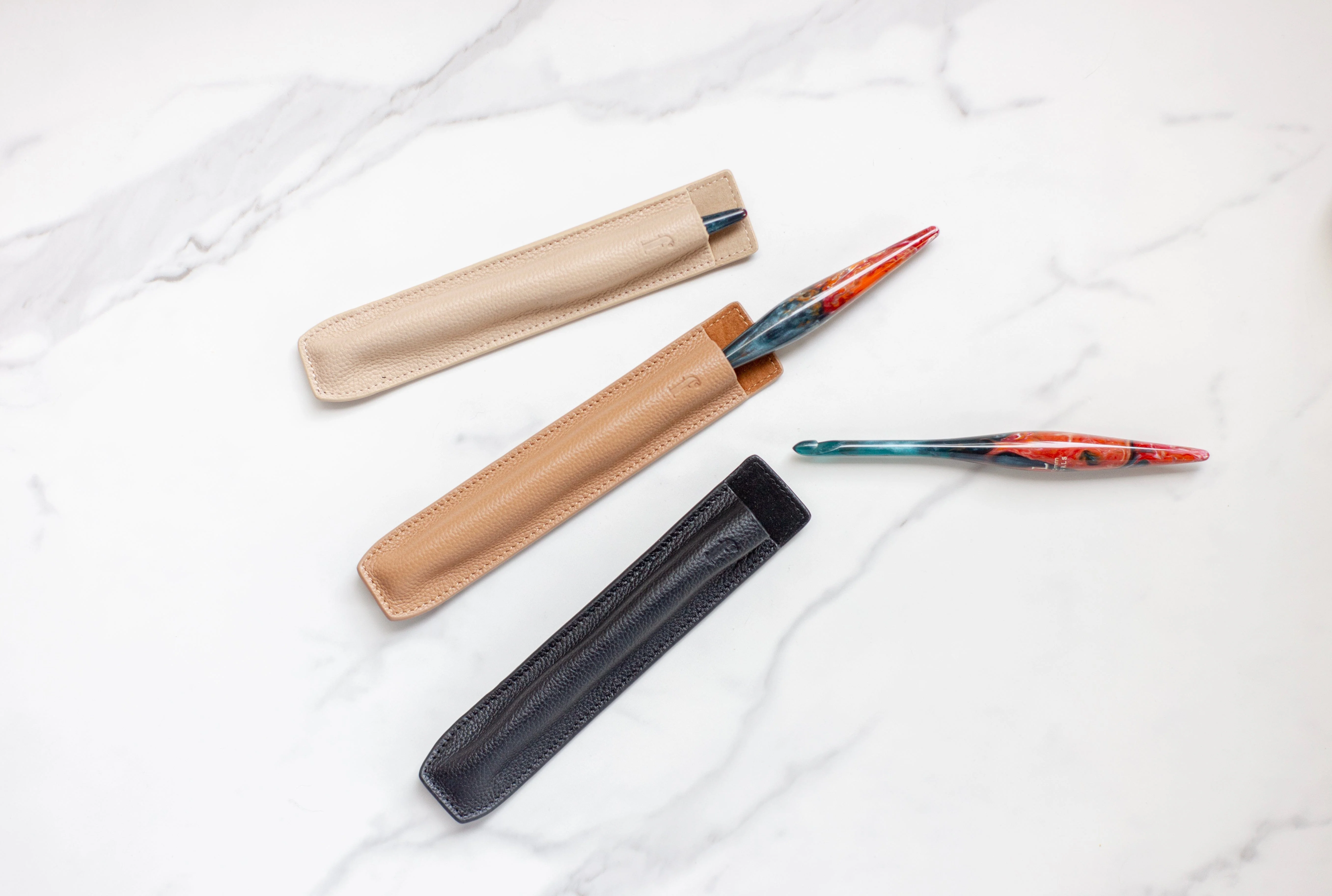 Companion Crochet Hook Sleeve in Leather - Image 4