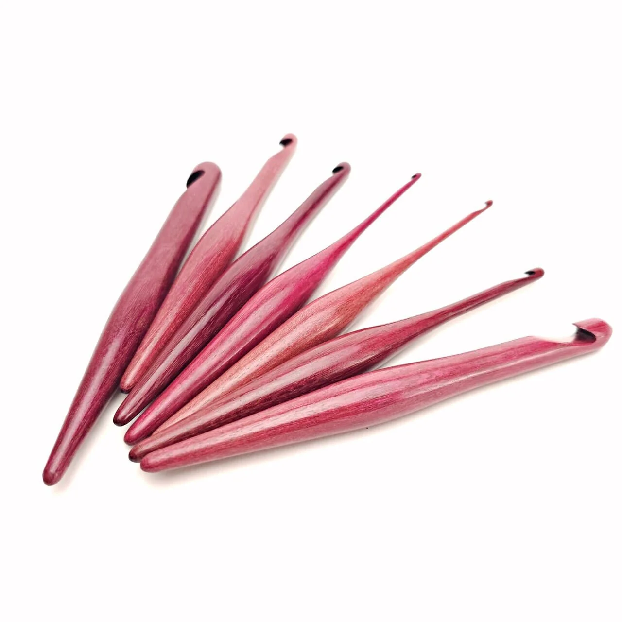 Purpleheart Streamline Wood Crochet Hooks - Image 3