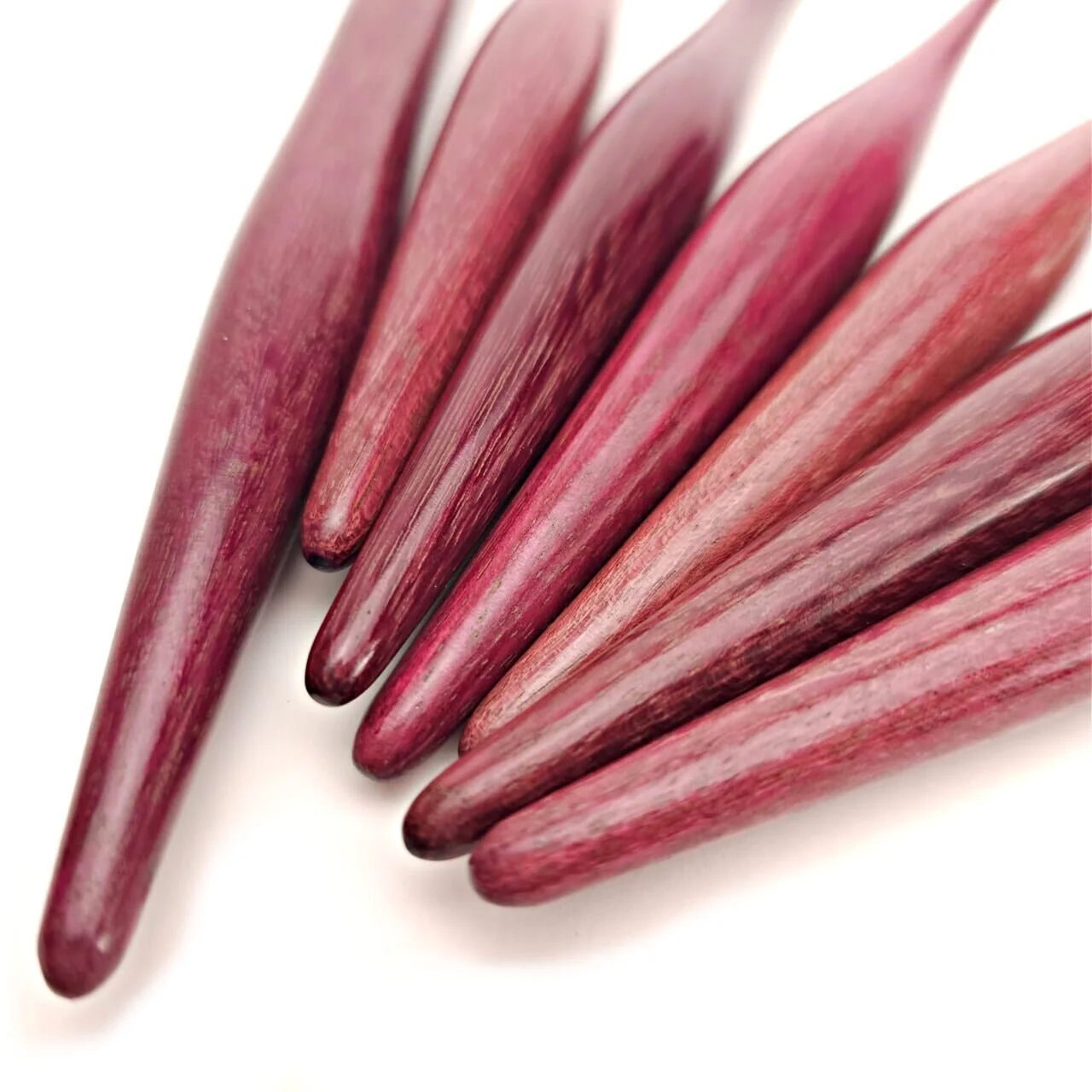 Purpleheart Streamline Wood Crochet Hooks - Image 4