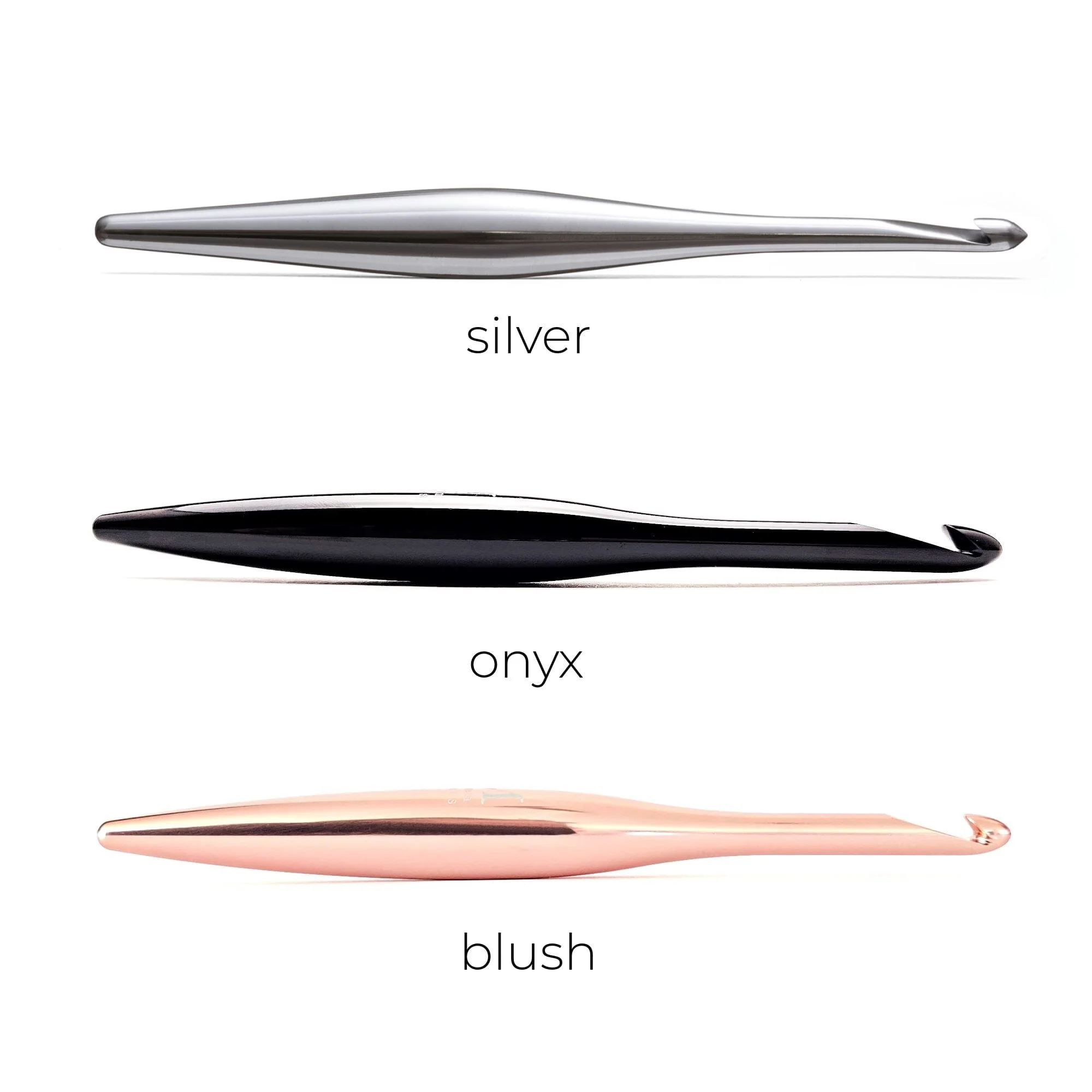 Silver Streamline Metal Crochet Hooks - Image 4